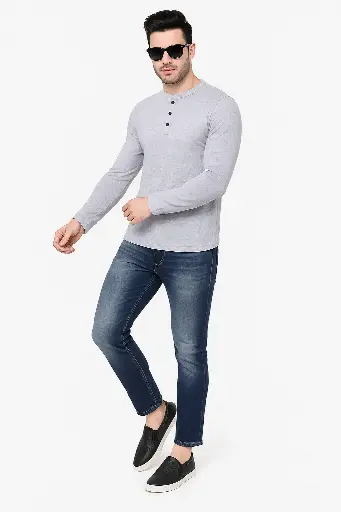 ULF CRAFT Men Fashion Solid Mandarin.